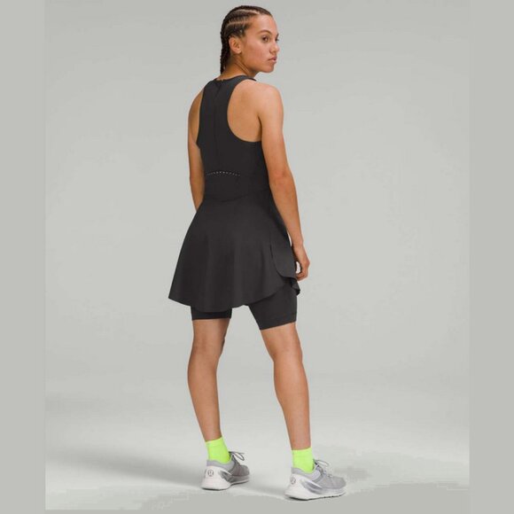 NEW Lululemon Size 8 Women's Nulux Running Dress 8" Romper Dress - Graphite Grey - Picture 3 of 6